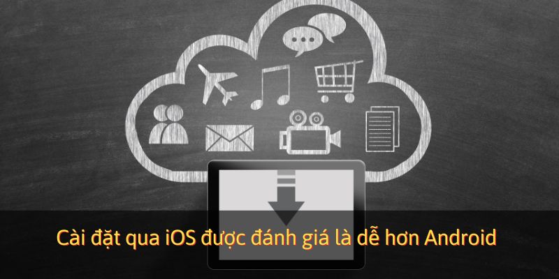 Cài đặt qua iOS được đánh giá là dễ hơn Android