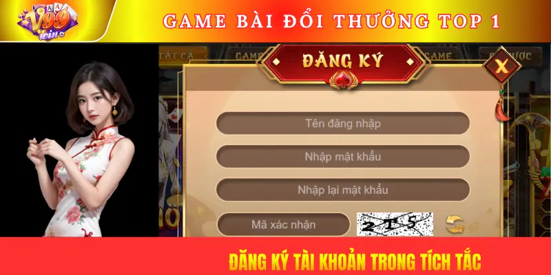 Đăng ký tài khoản trong tích tắc