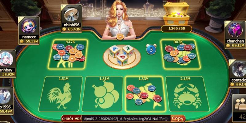 Học cách ghi nhớ vị trí mặt xúc xắc khi chơi bầu cua live
