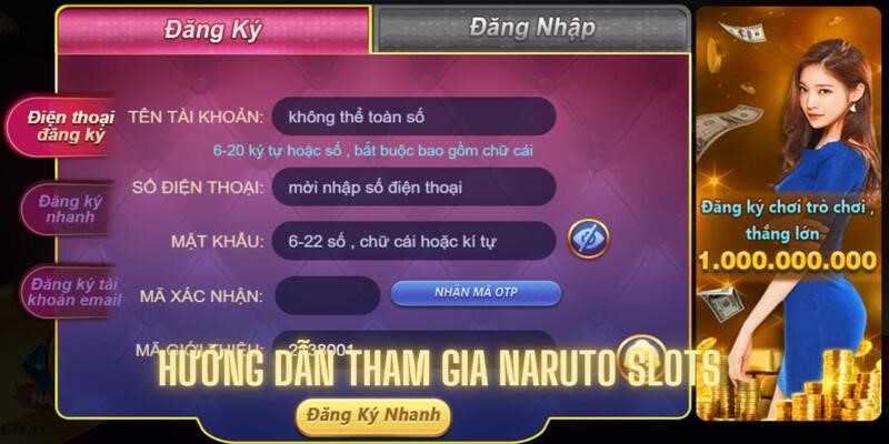 Chi tiết phần hướng dẫn chơi game slot với chủ đề Naruto