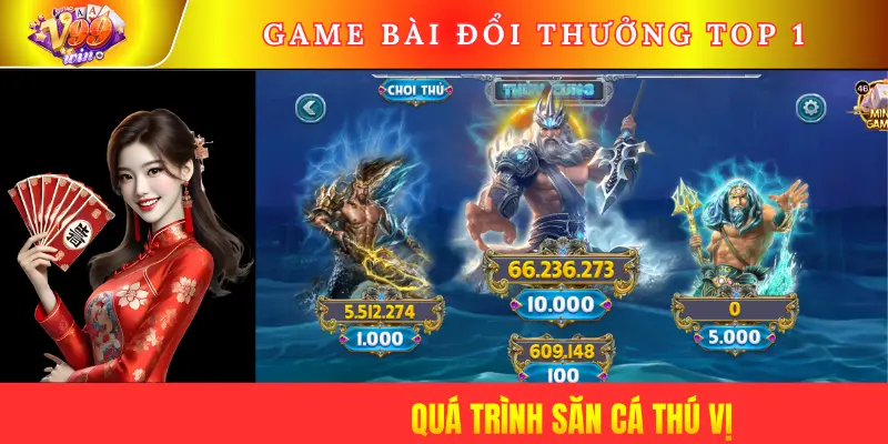 Quá trình săn cá thú vị